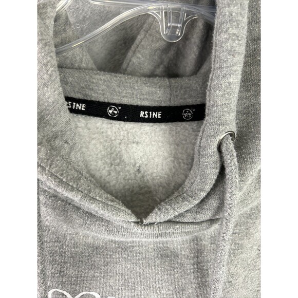 RS1NE Men's M/L Remains Endless Gray Embroidered Fleece Sweatshirt Hoodie **READ - Picture 15 of 15